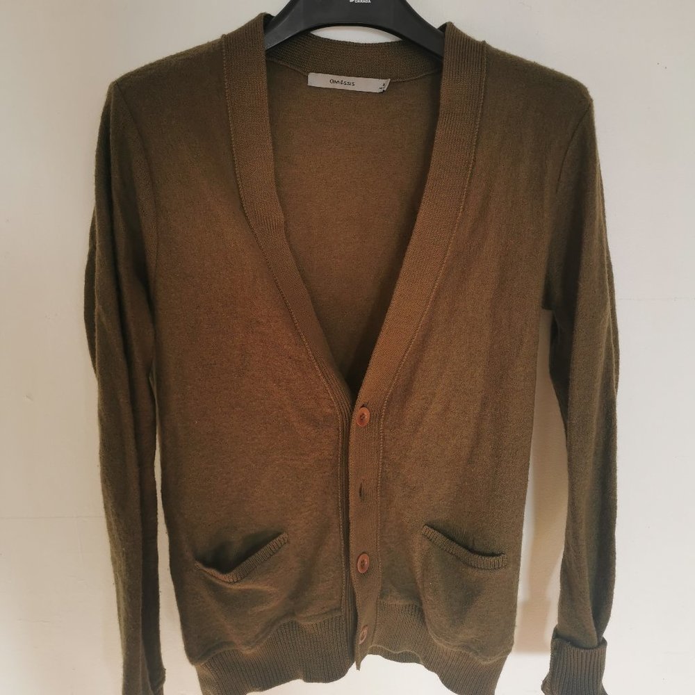 Military Green Onassis Cardigan